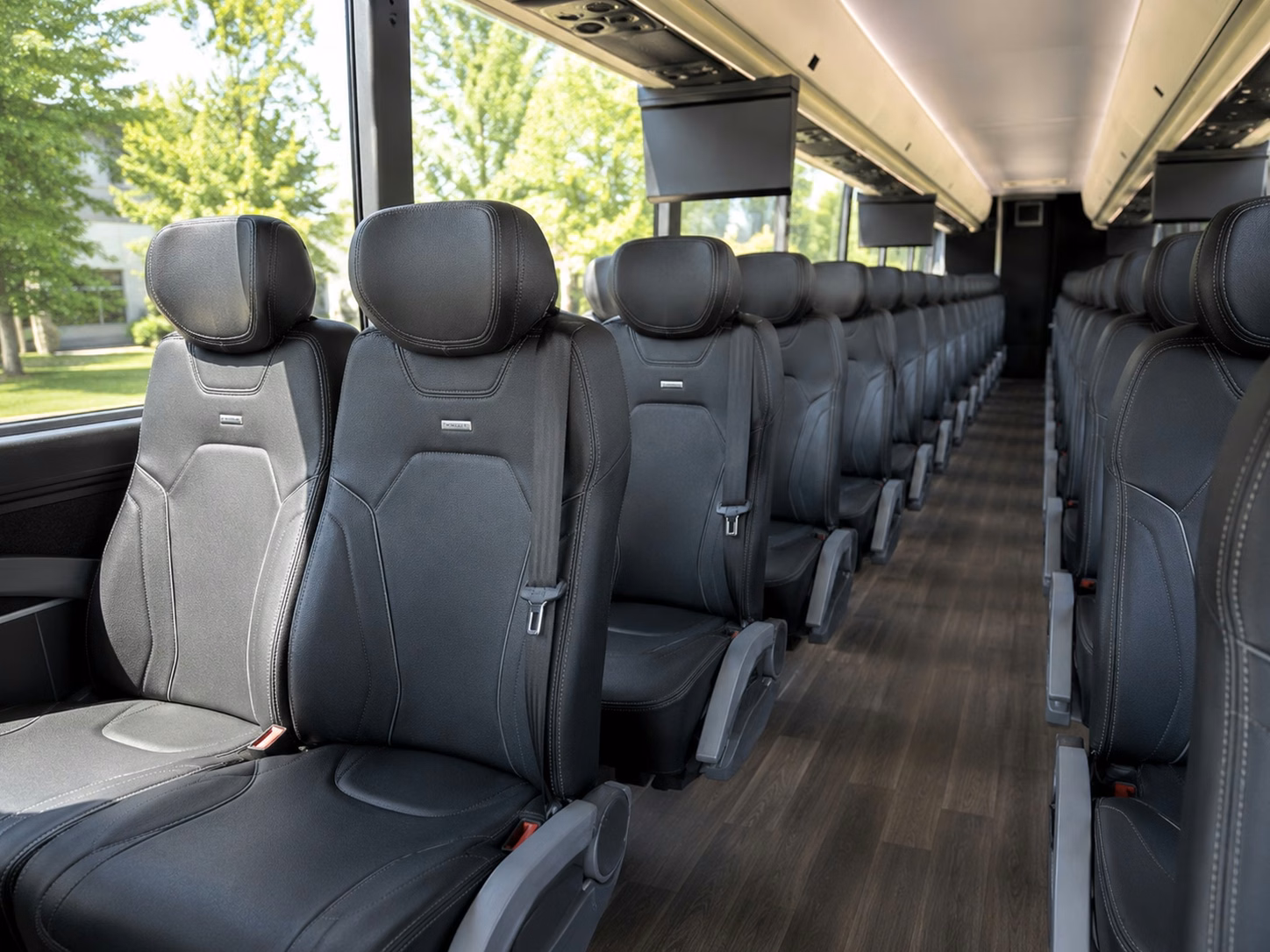 beaverton charter bus interior gallery