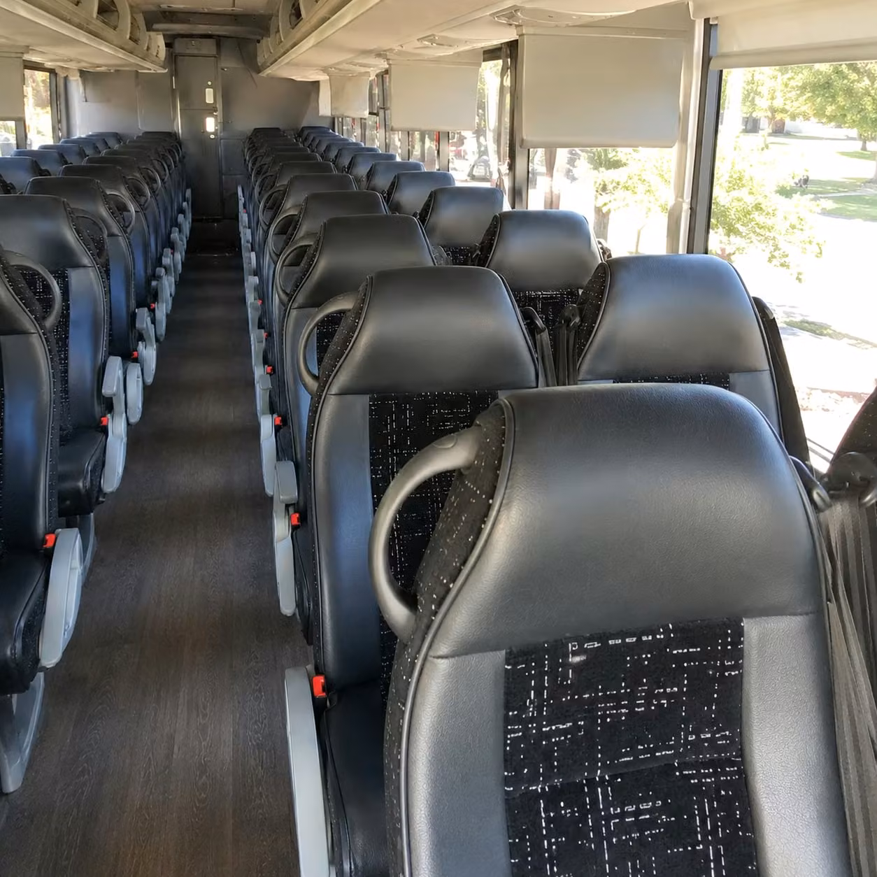 beaverton charter bus rental interior